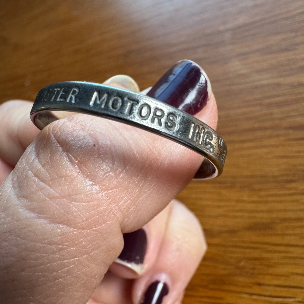 Vintage Ford Brewster Motors Inc Herrin ILL Return Postage Guaranteed Key Ring - Picture 8 of 10